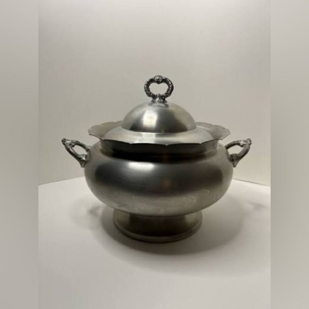 Elegant Preisner Pewter Lidded Soup Tureen